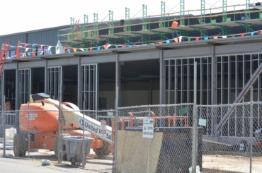 Athletic center hard-hat tour, August 2018