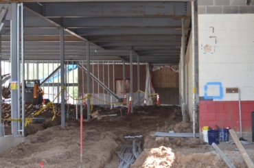 Athletic center hard-hat tour, August 2018