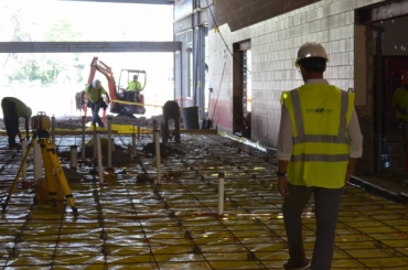 Athletic center hard-hat tour, August 2018