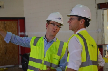 Athletic center hard-hat tour, August 2018