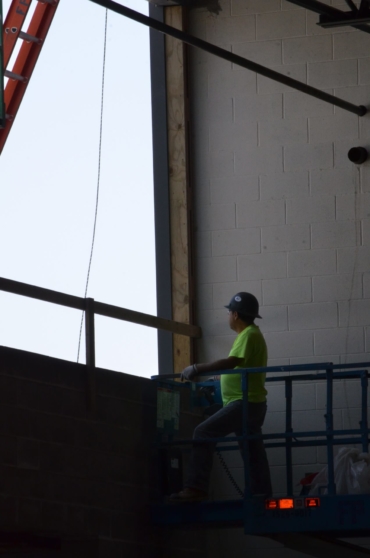 Athletic center hard-hat tour, August 2018