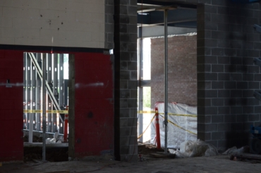 Athletic center hard-hat tour, August 2018