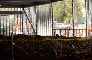 Athletic center hard-hat tour, August 2018