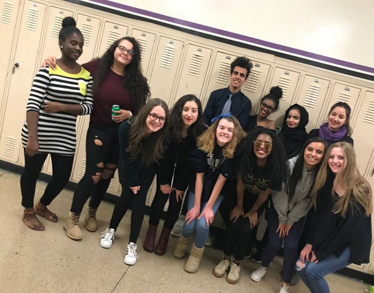 Students in the Journalism and Immigration Intensive shadowed and interviewed immigrant students at Denver South High School.