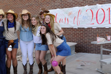 Dressed in western hats, boots and denim, CA's senior class welcomed incoming freshman to Upper School.