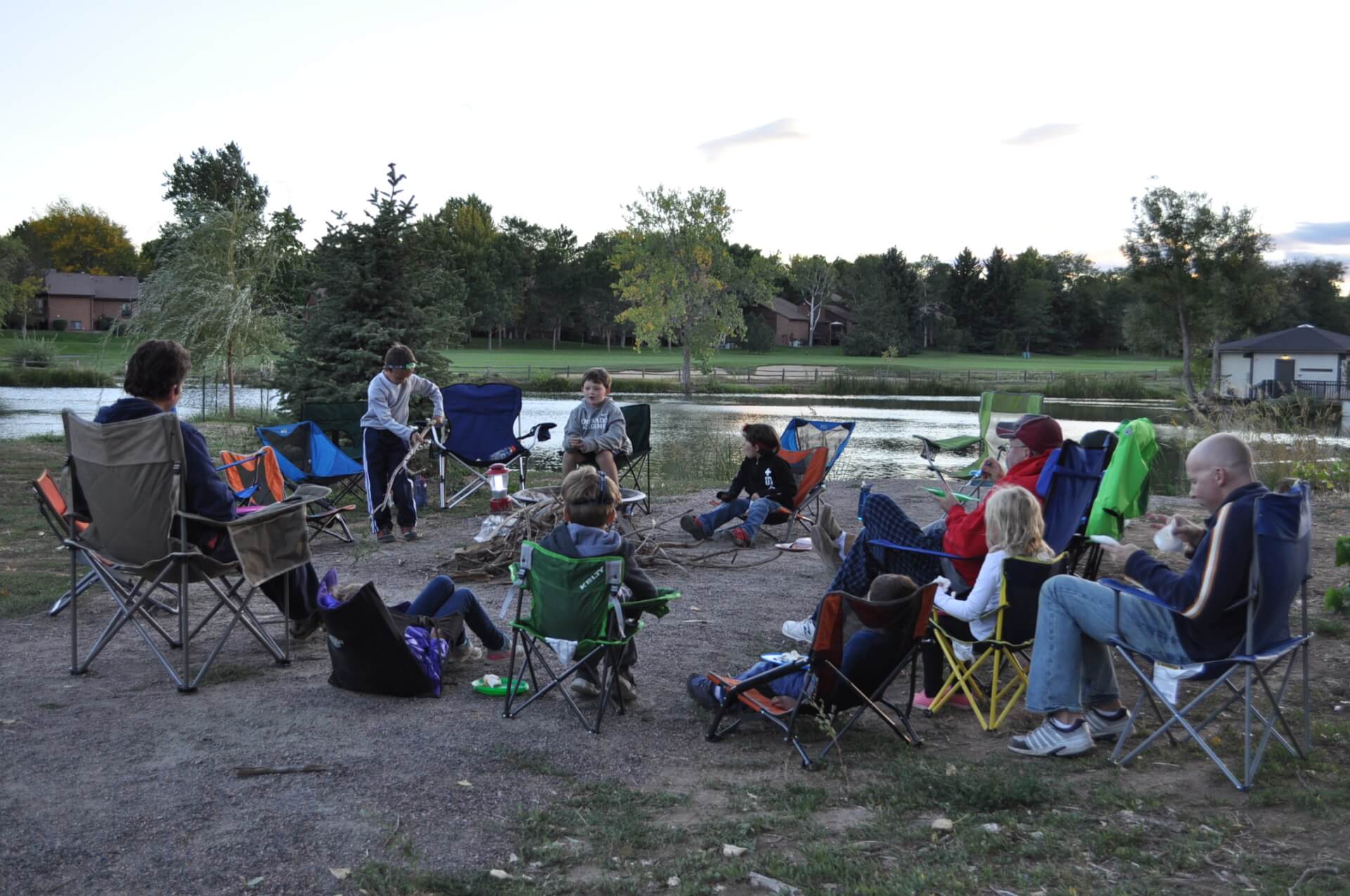 On-Campus Camping at Woody's Pond