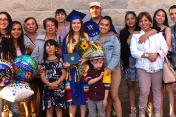 Andrea Hernandez-Perez at her graduation from high school.