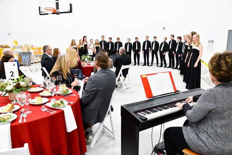 Guests were also treated to a performance by the Chamber Choir