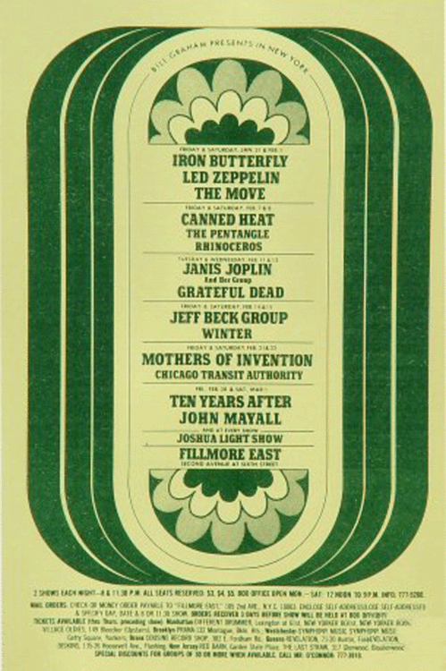 Feb. 12, 1969 concert poster
