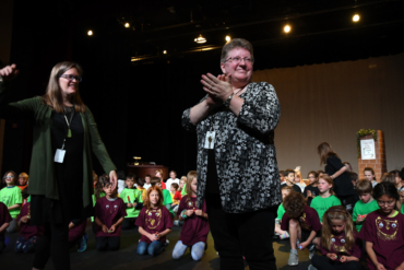 Lower School Music Specialists Nora Golden and Brenda Bartel