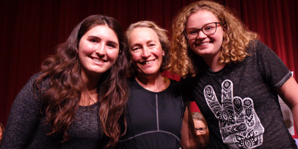 Sue Burleigh presented the Jennifer Wu Memorial Fellowship Award to Jasmine Bilir and Kayleigh Milligan