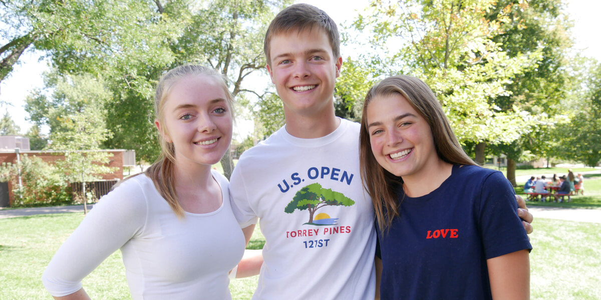 From Left: 2019 Students H.O.P.E. Co-Presidents Andersen Dodge, Brandon Cohen, and Caroline Briggs