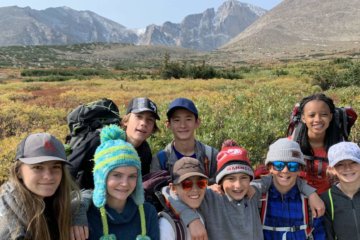 CA Eighth Graders backpacked for three days and two nights in Rocky Mountain National Park.