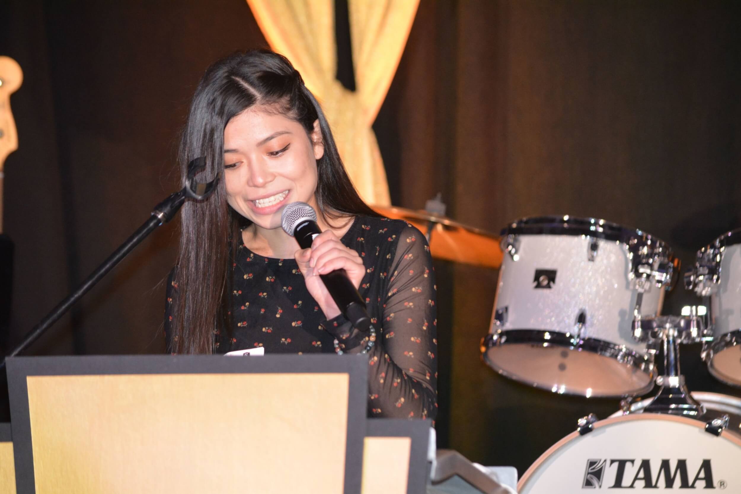 Horizons alumna Cristal Chacon spoke at the 2021 Wine and Dine event.