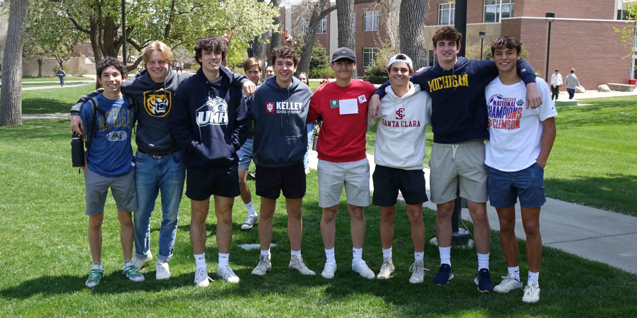 CA Seniors gather on May 3 to celebrate their college decisions.